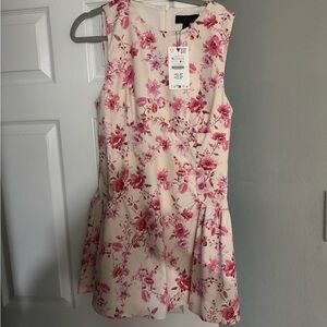 Zara Pink Floral Midi Dress